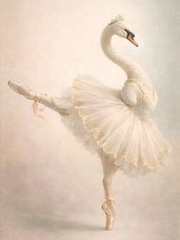 Ballerine gracieuse en cygne sur uwidya