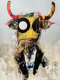 Bull painting | Horns of Power by Art Whims