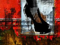 Les gens et la chaussure noire