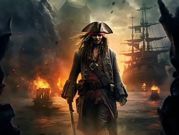 pirates of the caribbean van PixelPrestige