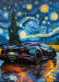 The Starry Night Lamborghini Sesto Elemento