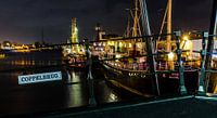 Buitenhaven van Maassluis bij nacht van Maurice Verschuur thumbnail
