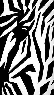 Abstracte zebra van Niek Traas