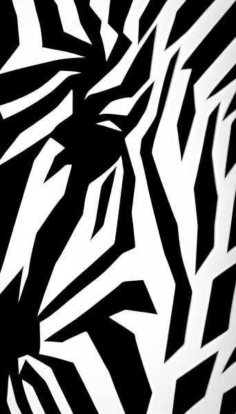 Abstraktes Zebra von Niek Traas