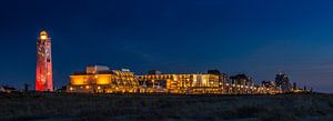 Boulevard Noordwijk tijdens het blauwe uur von Dick van Duijn