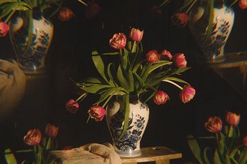 Tulips in kaleidoscope van Gonnie van Roij