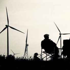 Ausruhen bei den Windmühlen von Klik! Images