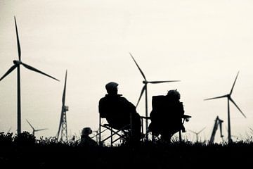 Uitrusten bij windmolens van Klik! Images