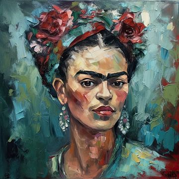 Frida Poster - Frida Impression d'art Peinture d'art sur Niklas Maximilian