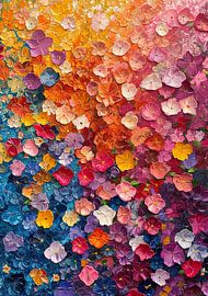 Peinture abstraite multicolore Moderne No 8