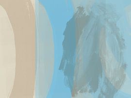 Nouveaux départs. Peinture abstraite aux couleurs pastel. sur Dina Dankers