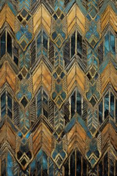 Geometrische Blauwe Harmonie van Whale & Sons