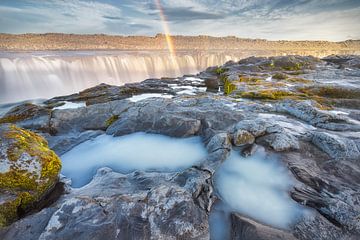 Magic Rainbow Falls Iceland