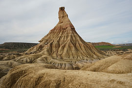 Castildetierra in der Bardenas Reales Halbwüste in Navarra von Tobias Reißing
