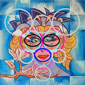 Lady Face. Door welke bril wil je zien ? van Andre Wilkens