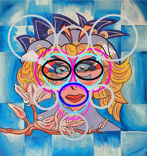 Lady's Kopf. Durch welche Brille wollen Sie sehen? von Andre Wilkens