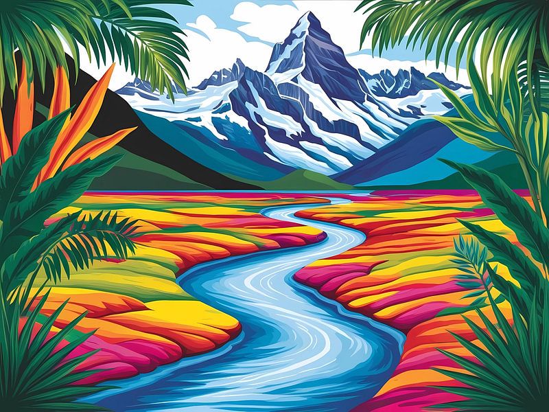 Vallée vive Serpentine par Artistic