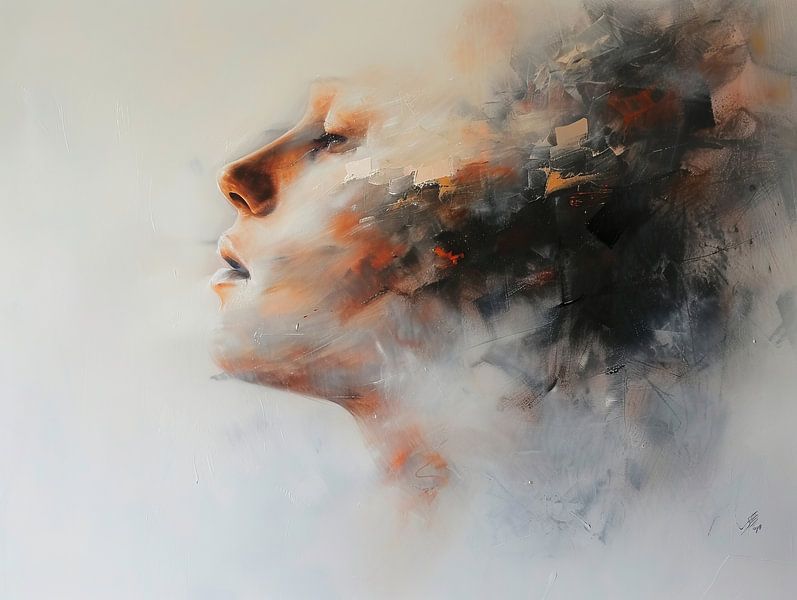Fragmented Serenity by Eye catching paintings