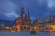 Sonnenaufgang am Rathaus in Wernigerode von Henk Meijer Photography Miniaturansicht