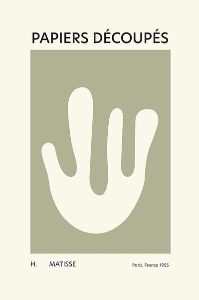 Matisse I - Natuurlijk Groen van Walljar