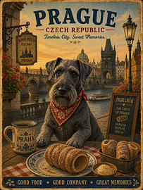 Tschechischer Terrier in Prag von Erika Kaisersot
