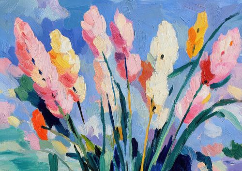 Spring flowers in Matisse style