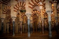 The famous arches of the Mezquita in Cordoba-Spain