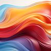 abstrakte bunte Welle Hintergrund Kunst Design von Animaflora PicsStock