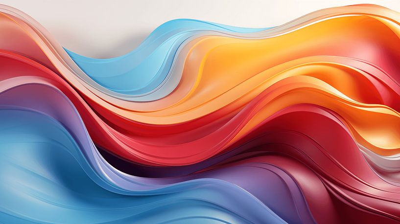 abstrait vague colorée fond art design par Animaflora PicsStock