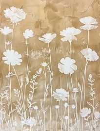 Weiße Blumen von Blumen Studio