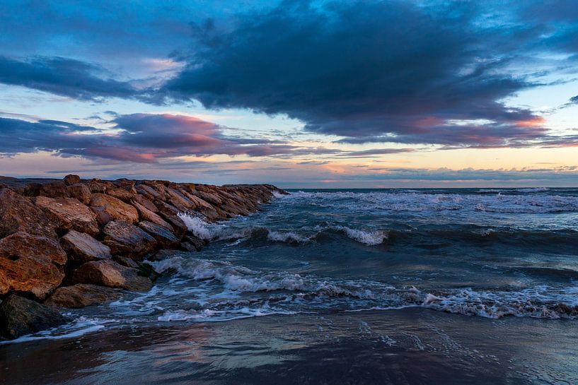 Blaue Abendstimmung in der Camargue von Flatfield
