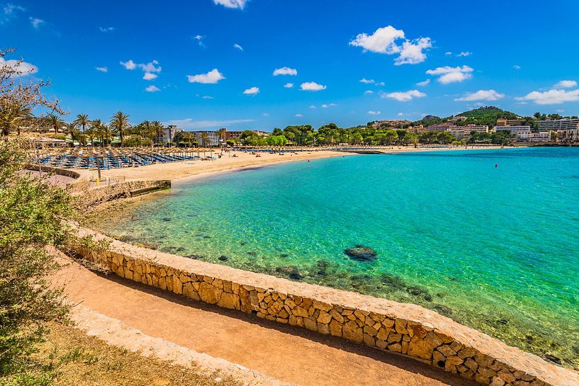View of Santa Ponsa beach bay at the coast on Mallorca by Alex Winter