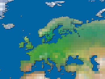 Carte aux blocks de l'Europe