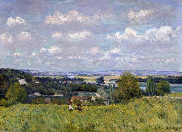 Alfred Sisley,The Valley of the Seine at Saint Cloud