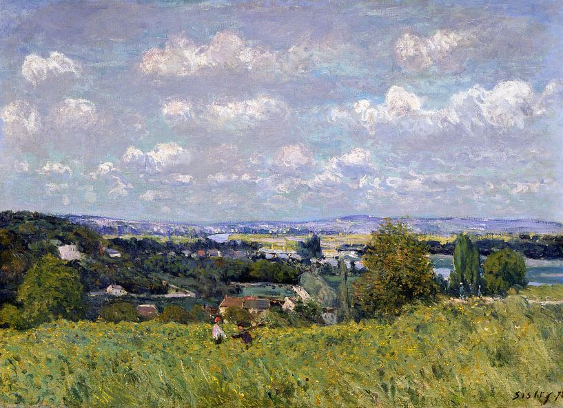 Alfred Sisley,The Valley of the Seine at Saint Cloud by finemasterpiece