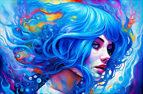Dame in blauw II