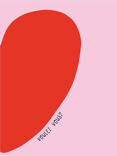 Voulez vous - hart rood/roze