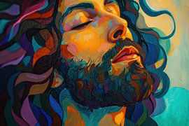 Gelassene Träumerei Visage von Kunst Laune