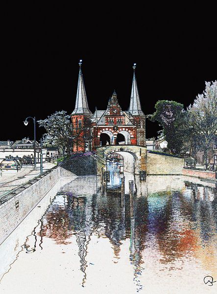 sneek Waterpoort by jan kamps