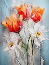 Tulips in abstract karakter van Bert Meijer thumbnail