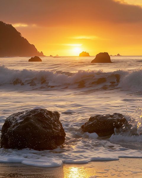 Magisch gouden licht van fernlichtsicht