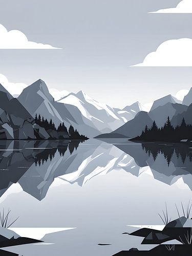 Alpenreflexion von Giandra Safaraz