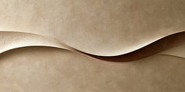 Spiced Silence V – Minimalistische Wellen in Beige und Schokoladenbraun von Danny van Eldik