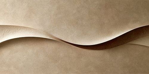 Spiced Silence V — Minimalist waves in beige and chocolate brown