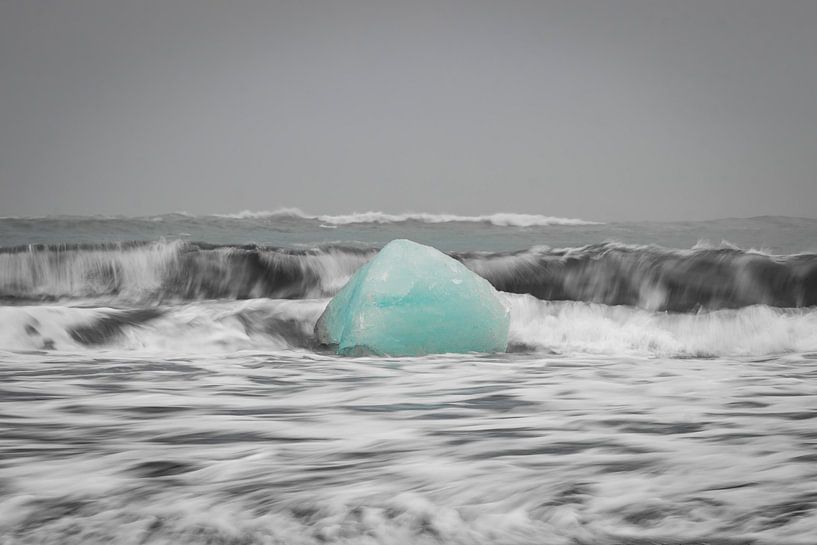 Diamond Beach, IJsland van Laura Wubben