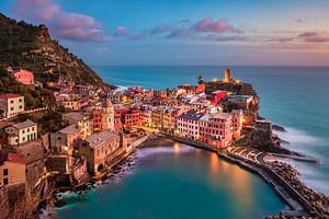 Coucher de soleil à Vernazza, Italie