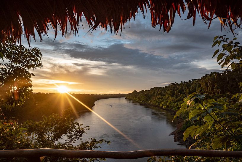Sunset Jungle River by Eerensfotografie Renate Eerens