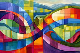 Digital abstract modern art