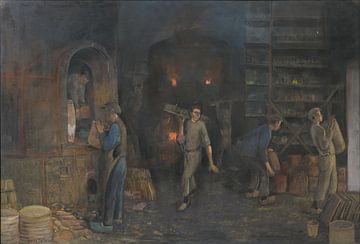 Herman Heijenbrock, De aardewerkfabriek 'Goedewagen' te Gouda de ovens van Atelier Liesjes