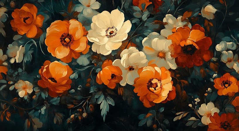 moderne bloemen van Artsy